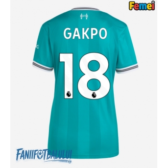 Liverpool Cody Gakpo #18 Tricou Fotbal Replică 2025-26 Femei Treilea